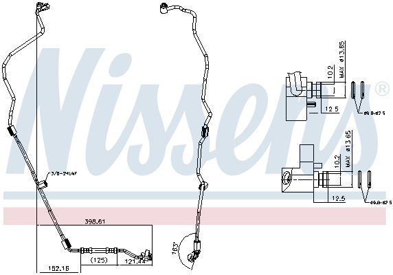 conducta inalta presiune,aer conditionat NISSENS 843418