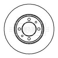 Tarcza hamulcowa BORG & BECK BBD4806