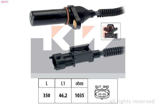 Generátor impulsů, klikový hřídel KW 453 571