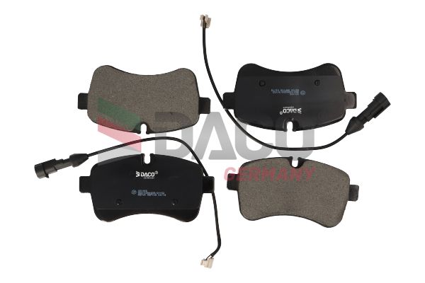 Zestaw klocków hamulcowych, hamulce tarczowe DACO GERMANY 321406