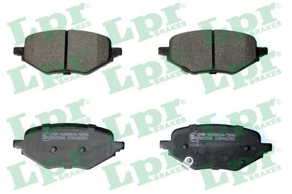 set placute frana,frana disc LPR 05P2351