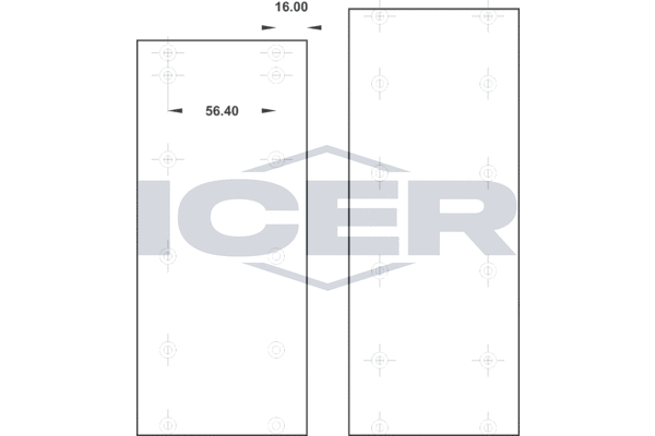 Zestaw szczęk hamulcowych, hamulce bębnowe ICER 21 5814 00