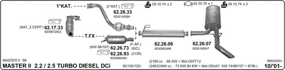 Układ wydechowy IMASAF 566000293