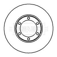 Tarcza hamulcowa BORG & BECK BBD4932