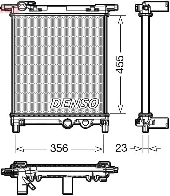 Radiator, racire motor DENSO DRM32036