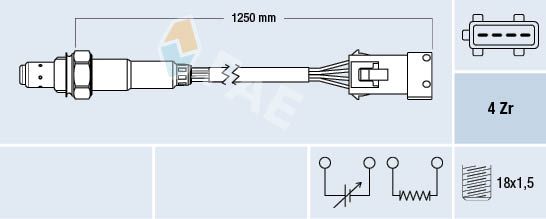 Sonda lambda FAE 77434