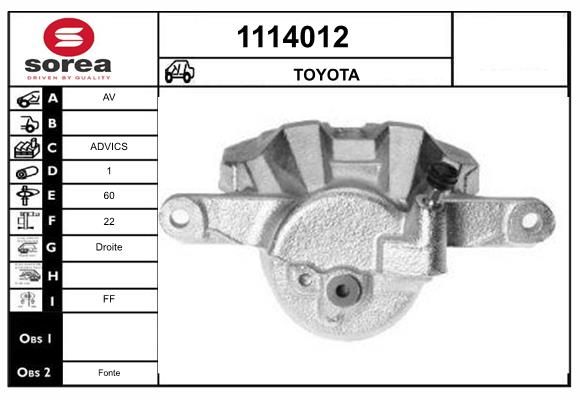 ETRIER DE FREIN - TOYOTA / AV