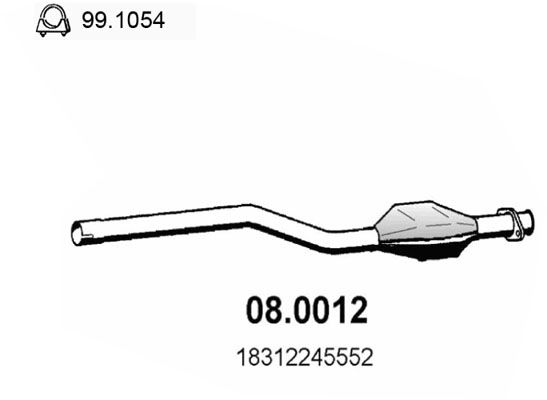 Katalizator ASSO 08.0012