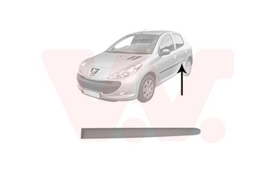 Listwa ozdobna / ochronna, drzwi VAN WEZEL 4028405