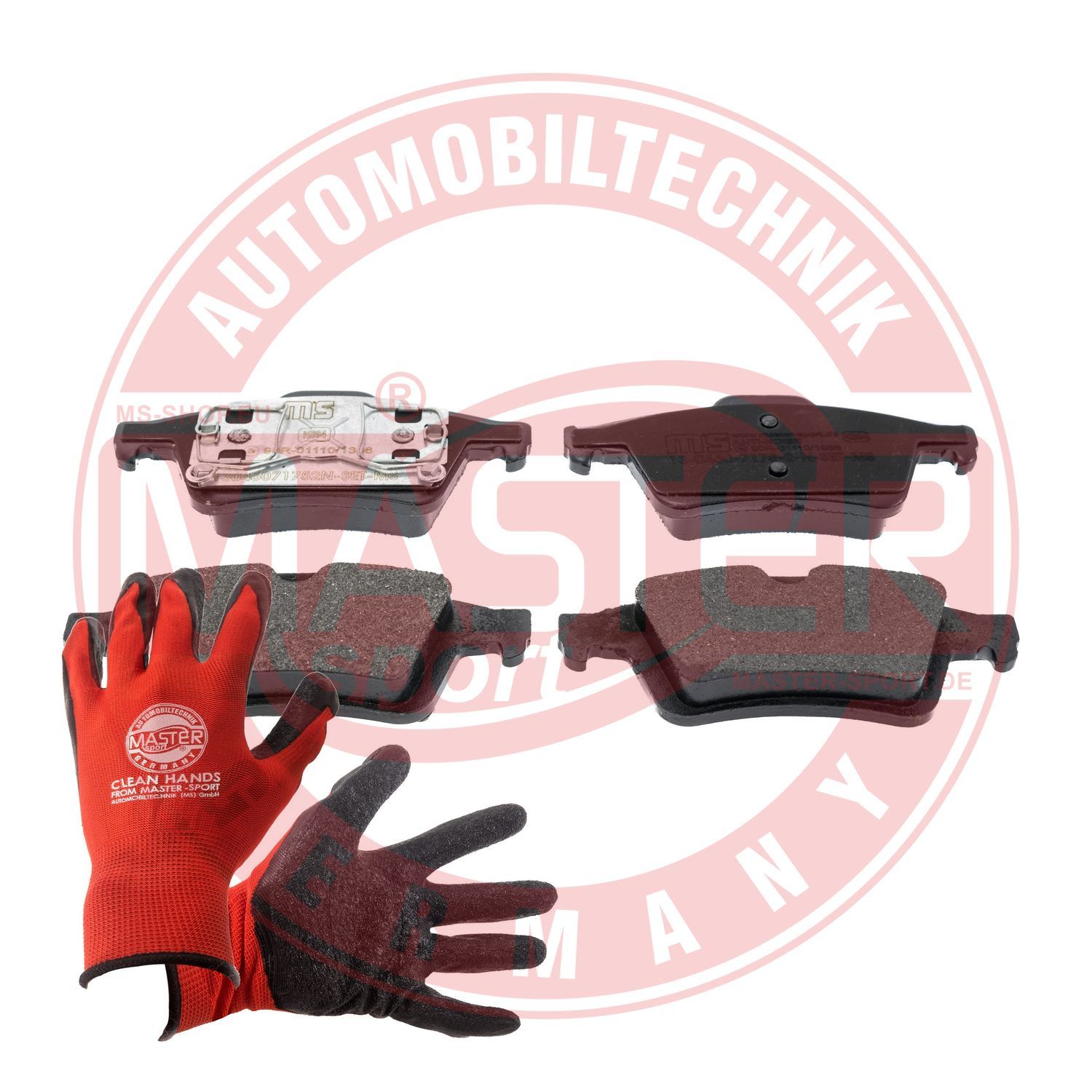 Zestaw klocków hamulcowych, hamulce tarczowe MASTER-SPORT GERMANY 13046071752N-SET-MSP