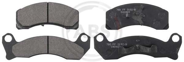 Zestaw klocków hamulcowych, hamulce tarczowe A.B.S. 38200