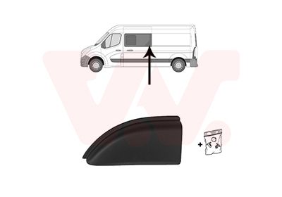 Ozdobná / ochranná lišta, boční stěna VAN WEZEL 4388417
