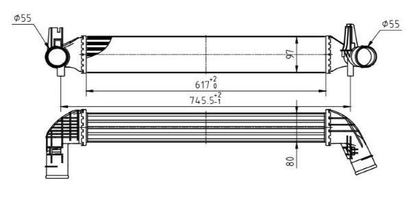 Intercooler, compresor MTR 13054807