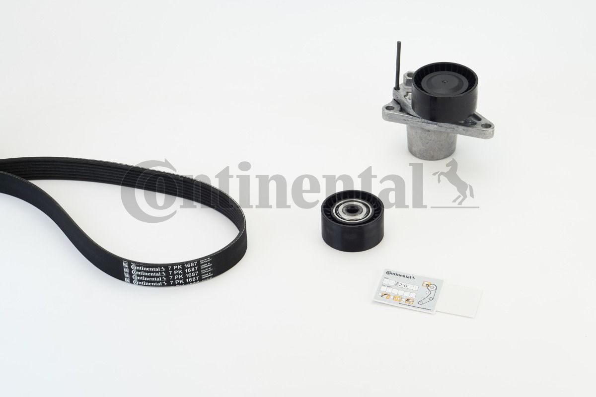 Zestaw paska klinowego wielorowkowego CONTINENTAL CTAM 7PK1687K1