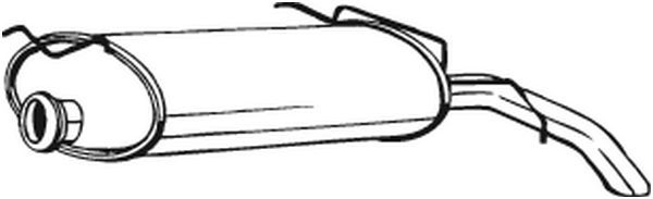 Tłumik końcowy BOSAL 135-557