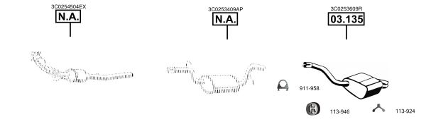 Układ wydechowy ASMET VA034031