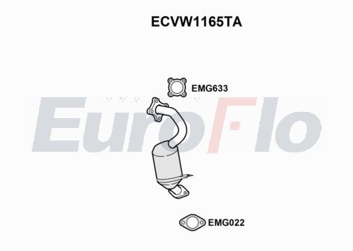 Katalizator EUROFLO 1K0254201AX