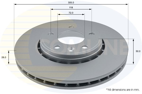Tarcza hamulcowa COMLINE ADC1110V