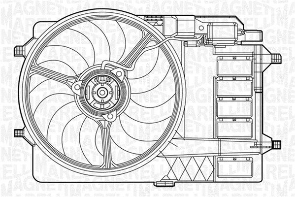 Wentylator, chłodzenie silnika MAGNETI MARELLI 069422279010