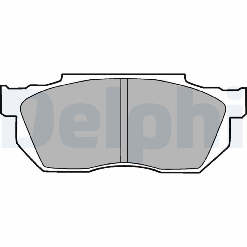 Zestaw klocków hamulcowych, hamulce tarczowe DELPHI LP720