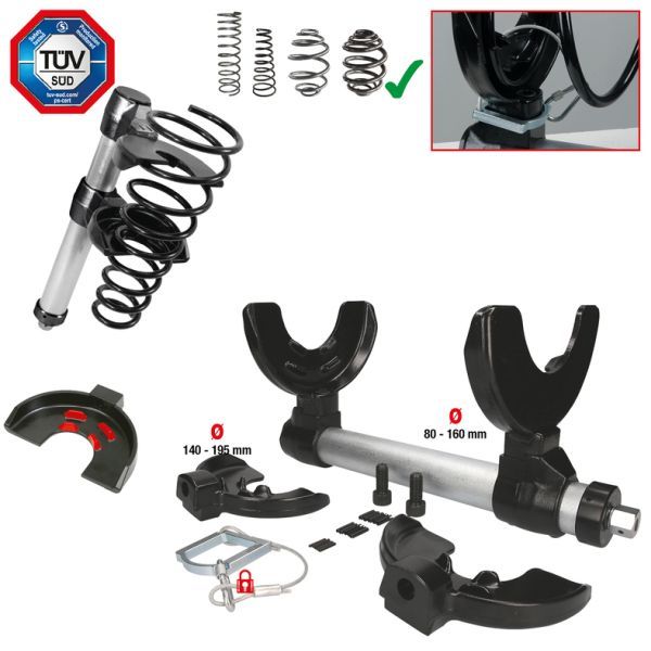 Trusa presa arc, arcuri elicoidale KS TOOLS 500.8400
