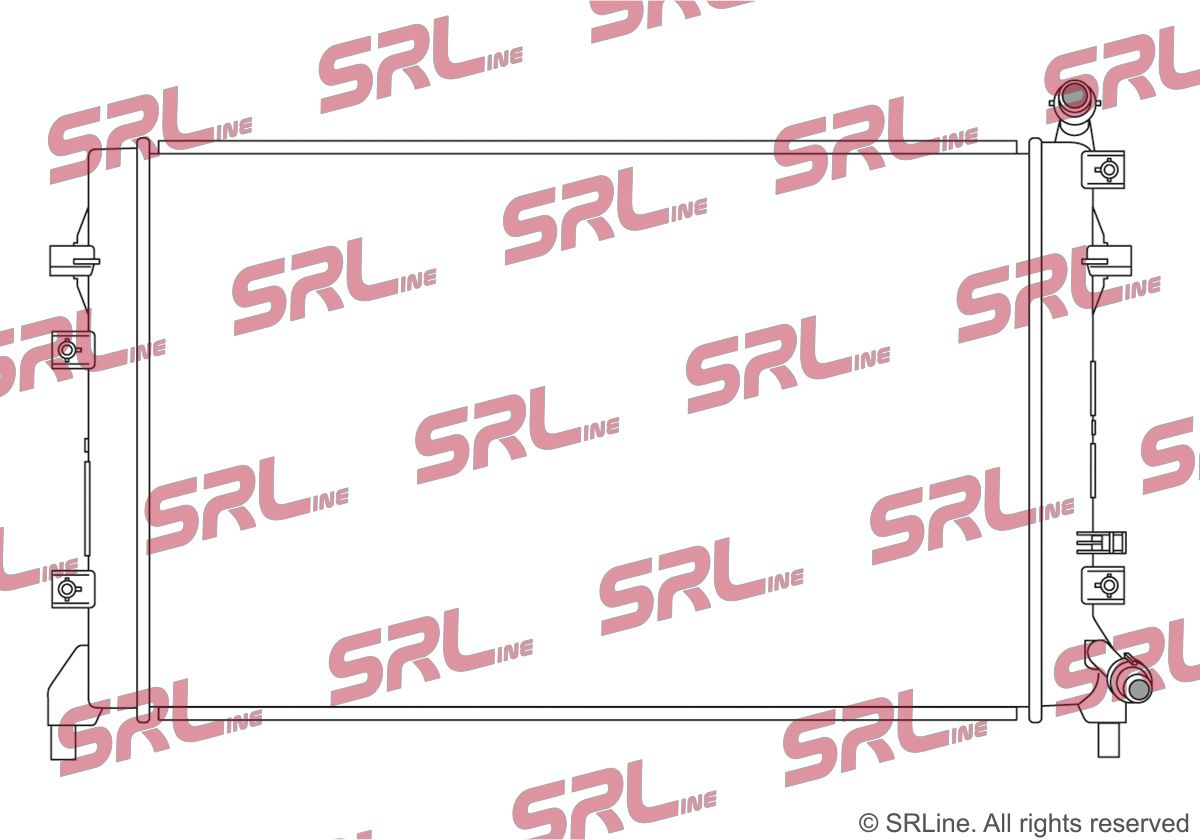 E-shop Nízkoteplotný chladič, chladič turbodúchadla SR-LINE 672608-1