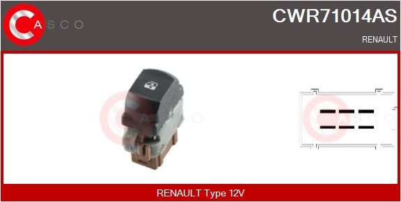 Levně Spínač, zvedací zařízení oken CASCO CWR71014AS