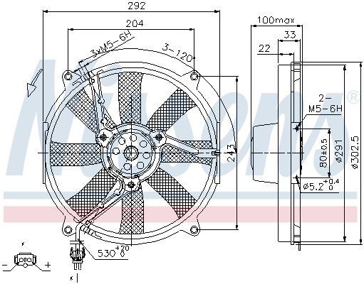 Ventilateur, refroidissement du moteur