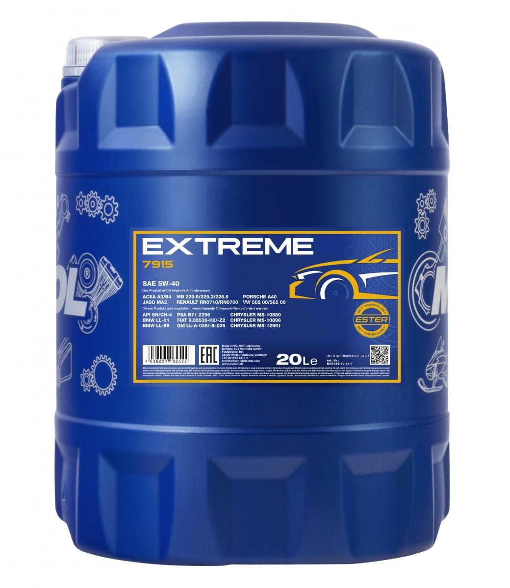 Motorový olej MN7915-20 MANNOL Extreme 5W-40, 20L