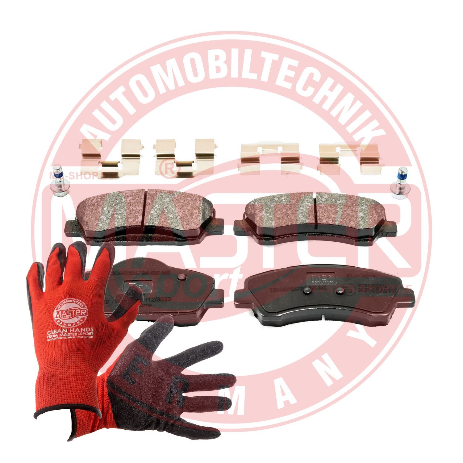 Zestaw klocków hamulcowych, hamulce tarczowe MASTER-SPORT GERMANY 13046038672N-SET-MSP