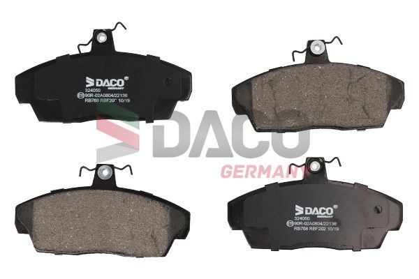 Zestaw klocków hamulcowych, hamulce tarczowe DACO GERMANY 324050
