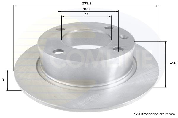 Tarcza hamulcowa COMLINE ADC1514
