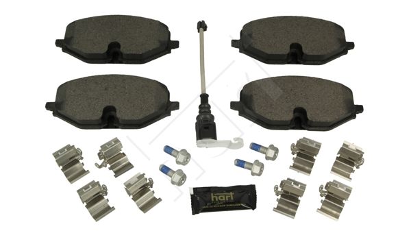 Zestaw klocków hamulcowych, hamulce tarczowe HART 260 809