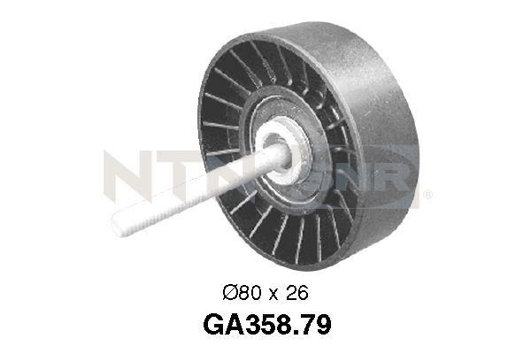 Vratná/vodiaca kladka rebrovaného klinového remeňa SNR GA358.79