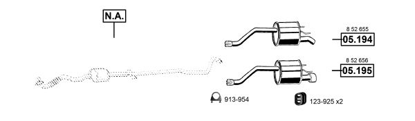 Układ wydechowy ASMET OP053955