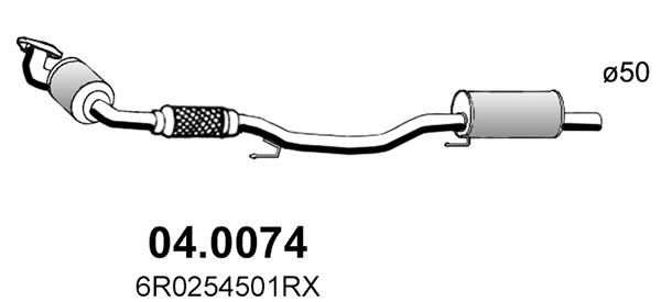Katalizator ASSO 6R0254501SX
