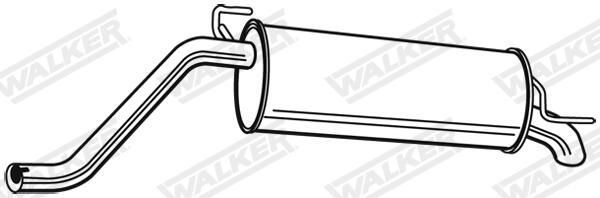 Levně Zadní tlumič výfuku WALKER 23670