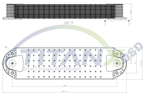Radiator ulei, ulei motor TITANX OX129011