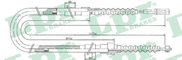Тросик, cтояночный тормоз
