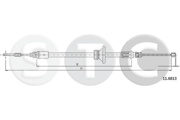 Cięgło, hamulec postojowy STC T482368