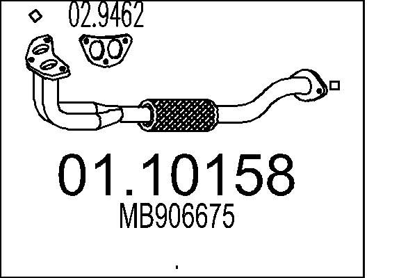 Rura wydechowa MTS 01.10158