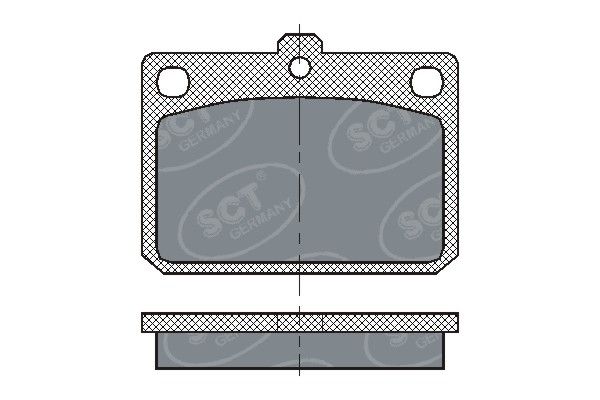 Zestaw klocków hamulcowych, hamulce tarczowe SCT - MANNOL SP 159 PR