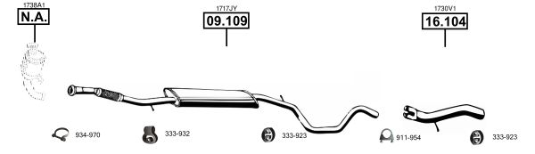 Układ wydechowy ASMET CI091750