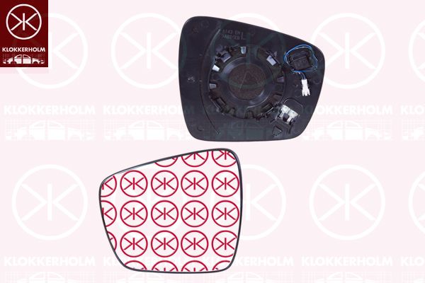 Szkło lusterka, lusterko zewnętrzne KLOKKERHOLM 60471064