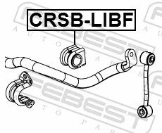 Levně Držák, Příčný stabilizátor FEBEST CRSB-LIBF