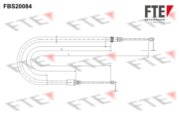 Cięgło, hamulec postojowy FTE 9250592
