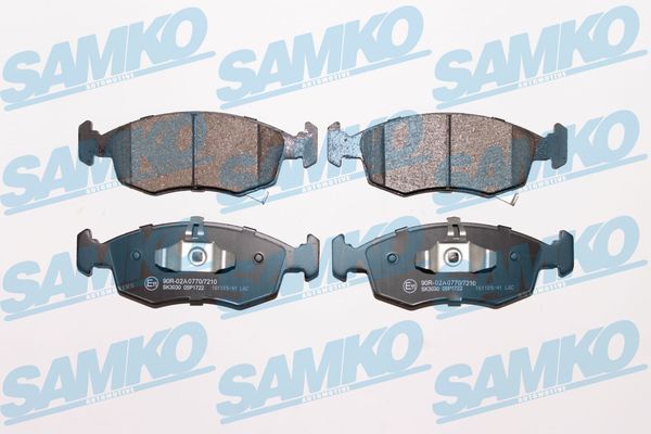 Levně Sada brzdových destiček, kotoučová brzda SAMKO 5SP1722