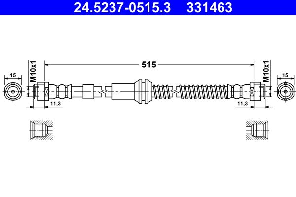 Brzdová hadica ATE 24.5237-0515.3