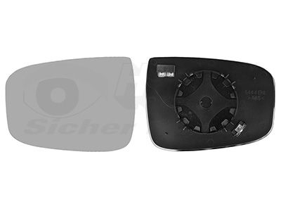 Sticla oglinda, oglinda retrovizoare exterioara VAN WEZEL 8239837