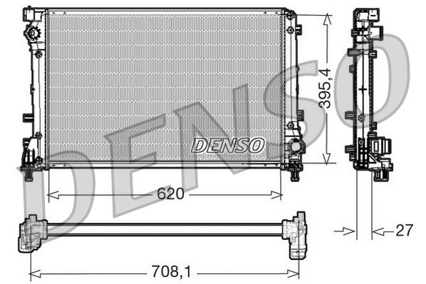 Chladič, chlazení motoru DENSO DRM09163